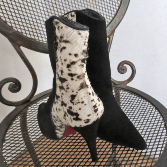 Genuine leather hand-crafted Cuple booties - Picture 4 of 6